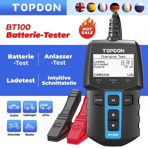 Topdon bt100 batterie tester - topdon,